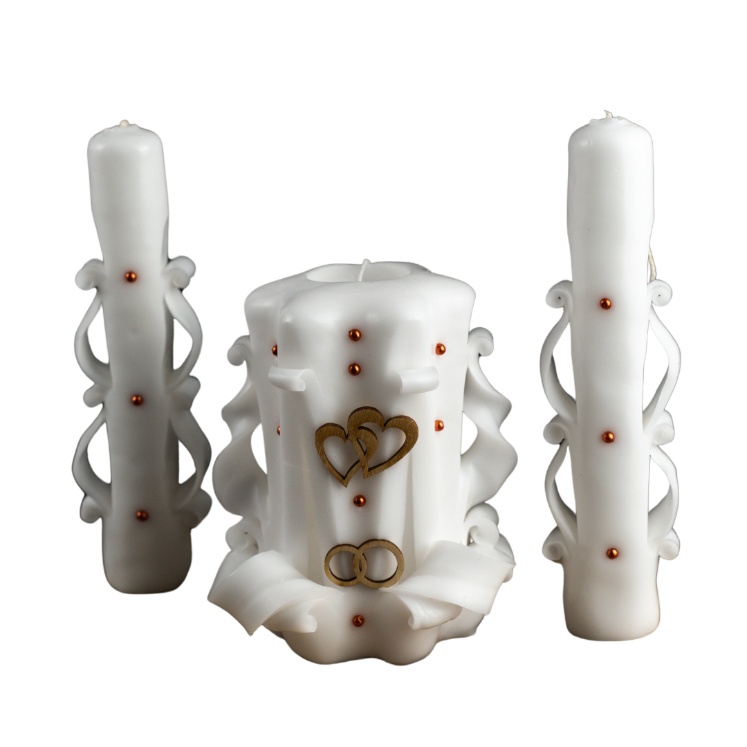 Hochzeitskerzen-Set in Größe S